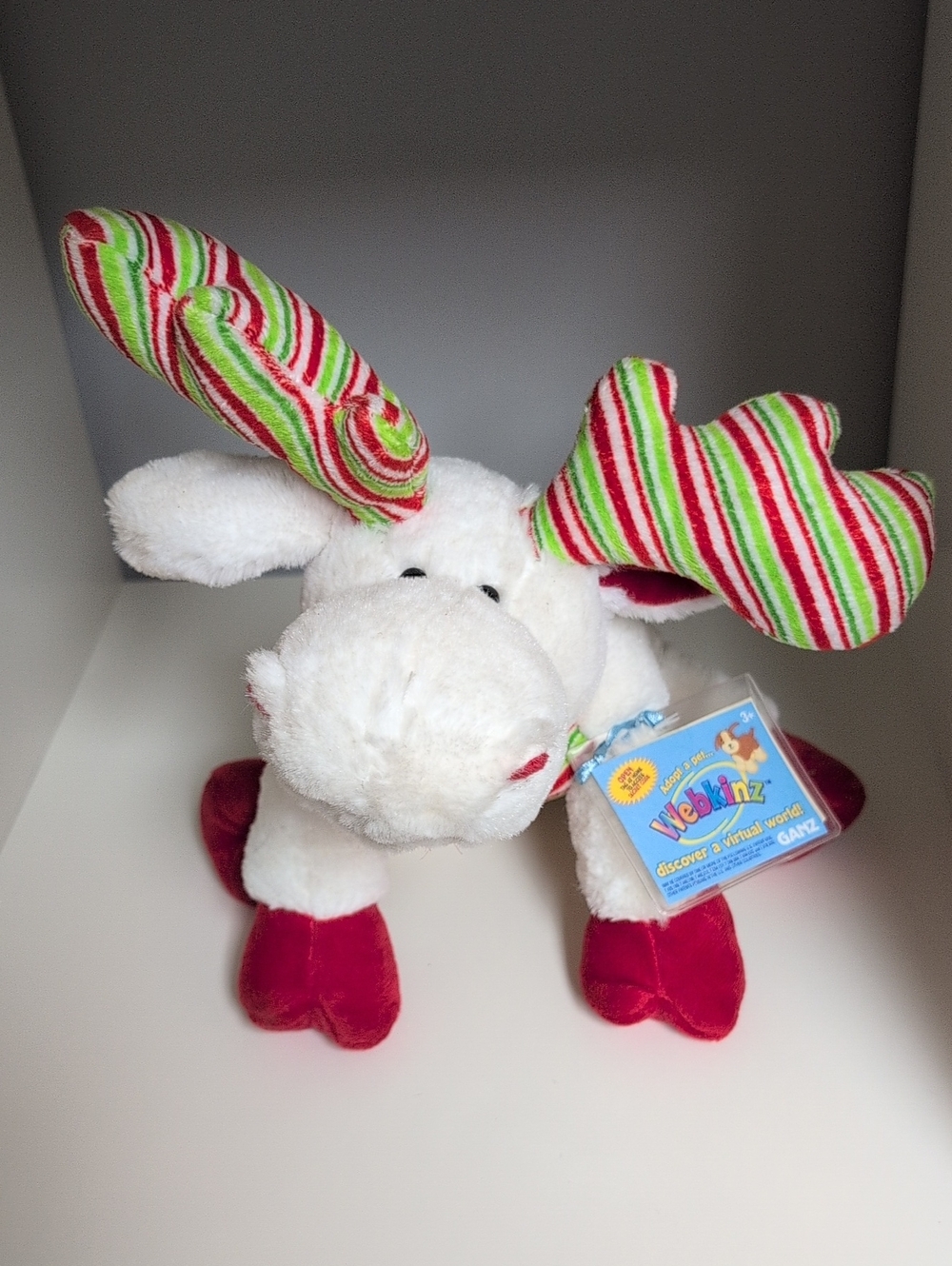 ♥️NWT♥️ Webkinz Minty Moose New With Code Holiday Collectors GANZ Y2K Plush